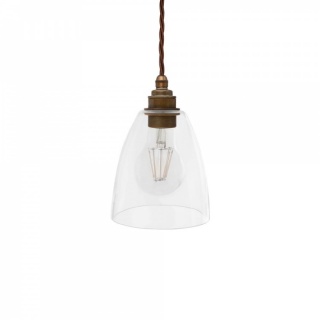 Dickens Clear Glass Pendant Light